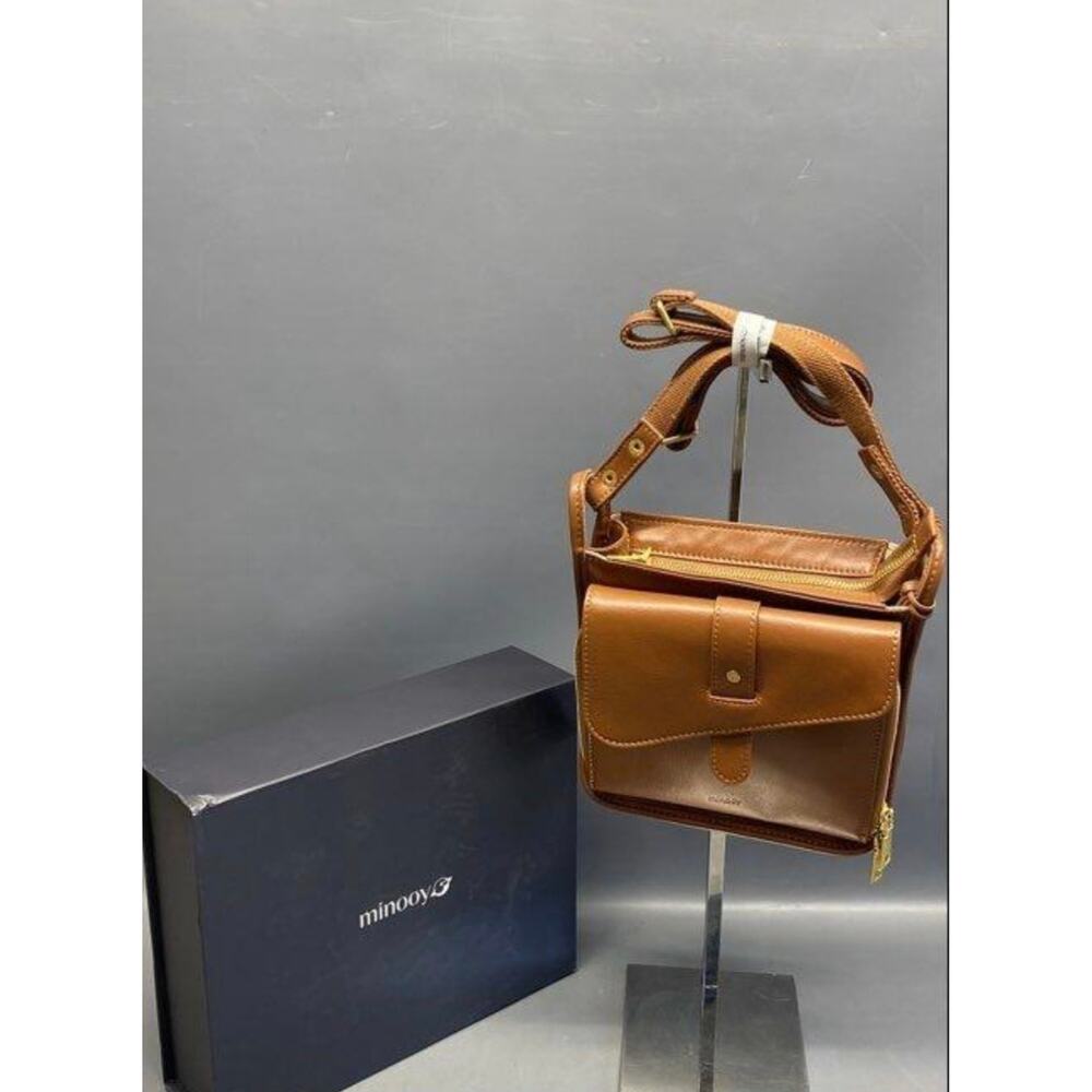 MINOOY ATHENA UNIQUE LEATHER CROSSBODY BAG